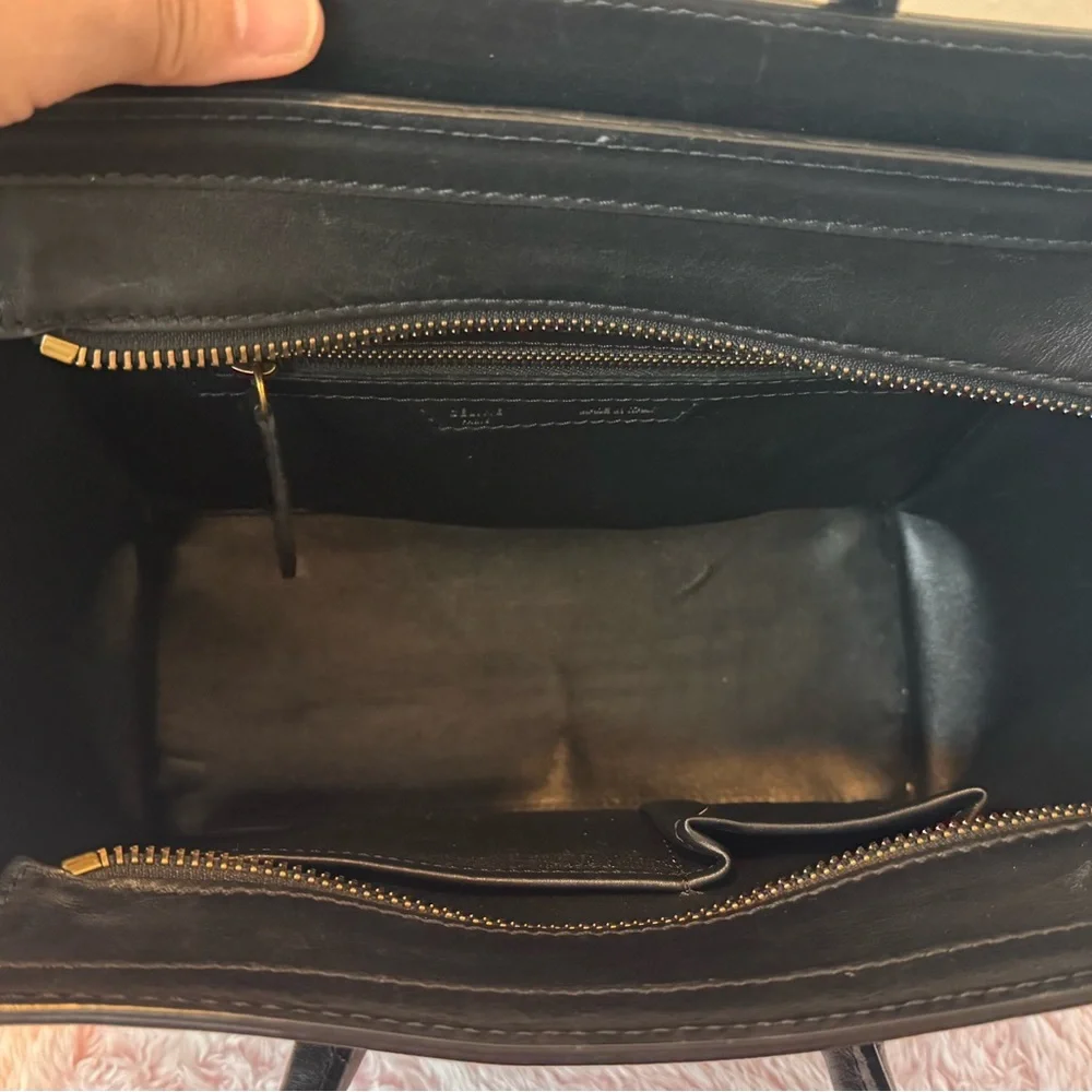 AUTHENTIC CELINE MICRO Black Bag - Picture 6 of 14
